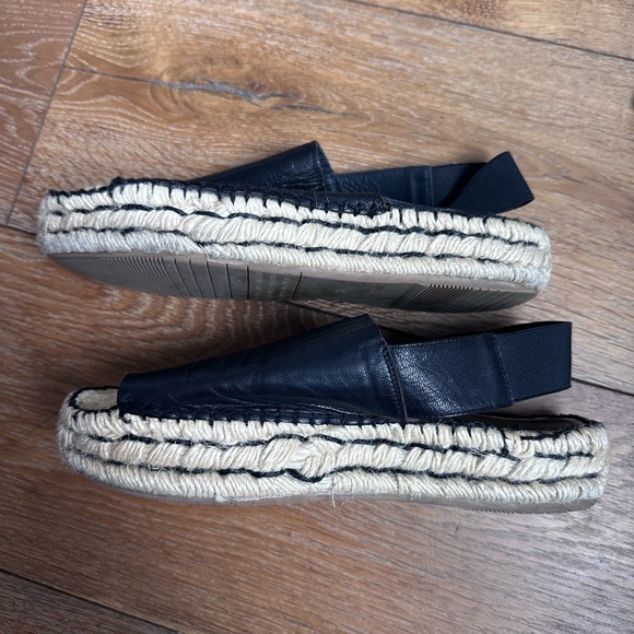 Palomitas Black Espadrilles Classic Rope Sole 38 - Picture 3 of 9